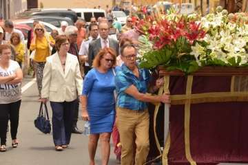 Misa, procesión y desfile de ganado en La Pardilla (Foto Francisco Javier Santana)